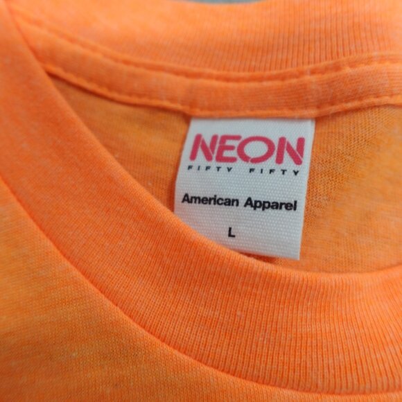 Ra Ra Riot Shirt Large Orange American Apparel - Picture 2 of 5